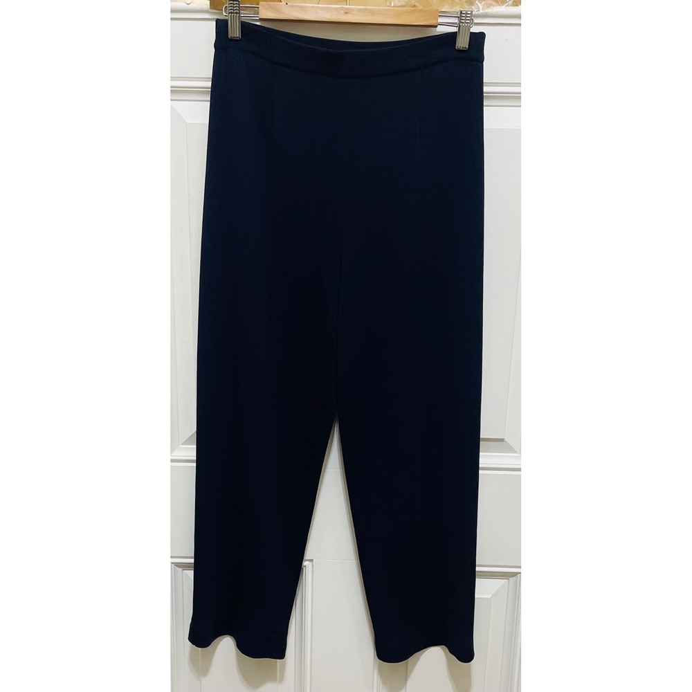 Misook Knit Pants Cropped Career Casual Pull On‎ Trousers Medium